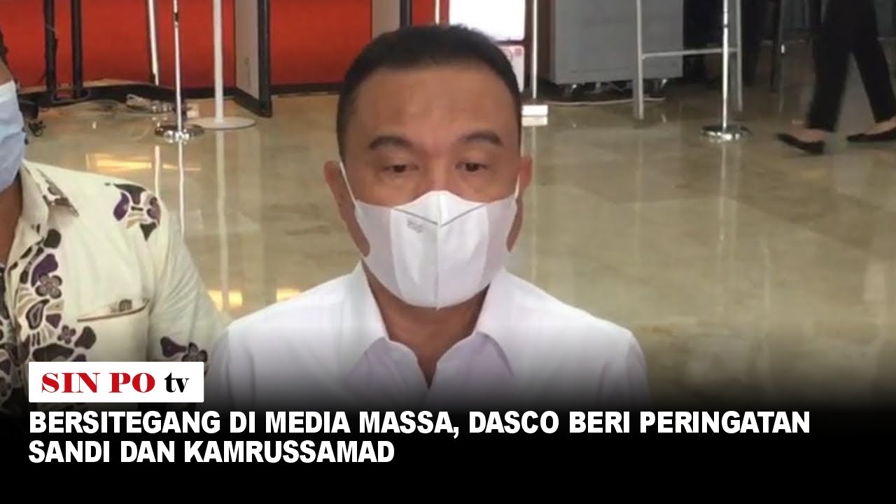 Bersitegang Di Media Massa, Dasco Beri Peringatan Sandi Dan Kamrussamad