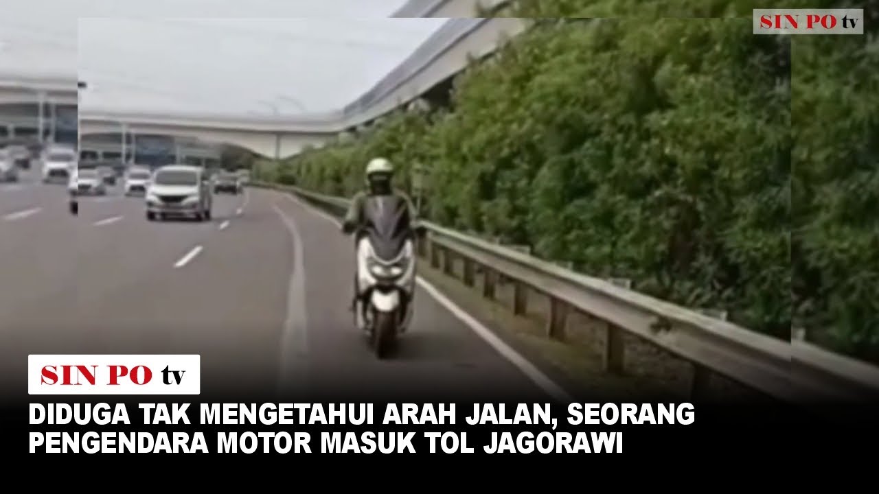 Diduga Tak Mengetahui Arah Jalan, Seorang Pengendara Motor Masuk Tol Jagorawi
