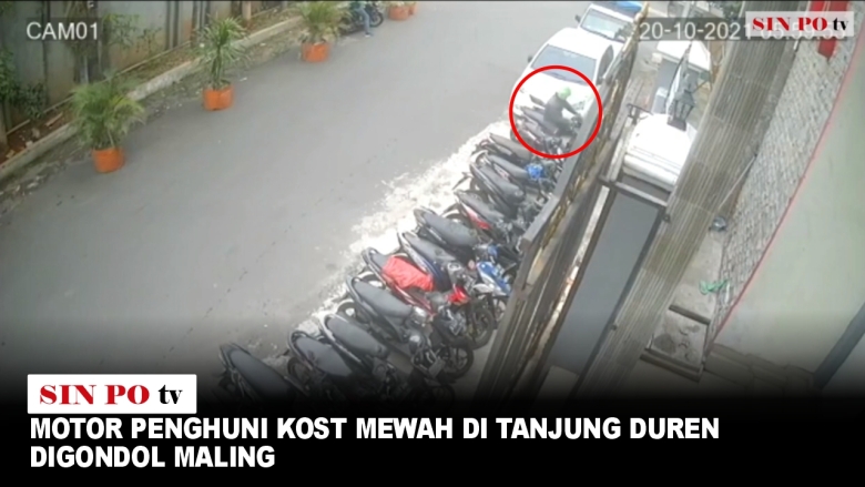 Motor Penghuni Kost Mewah Di Tanjung Duren Digondol Maling