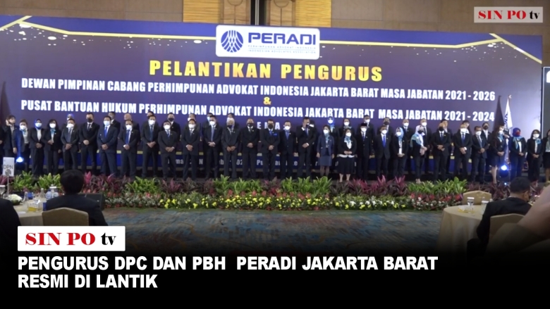 Pengurus DPC Dan PBH Peradi Jakarta Barat Resmi Di Lantik