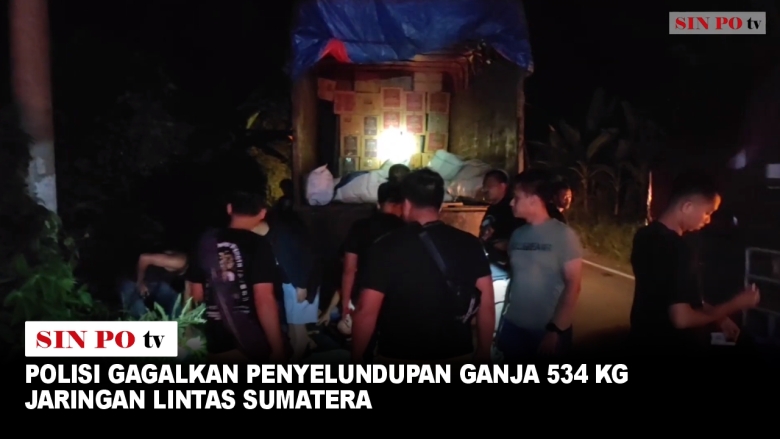 Polisi Gagalkan Penyelundupan Ganja 534 kg Jaringan Lintas Sumatera