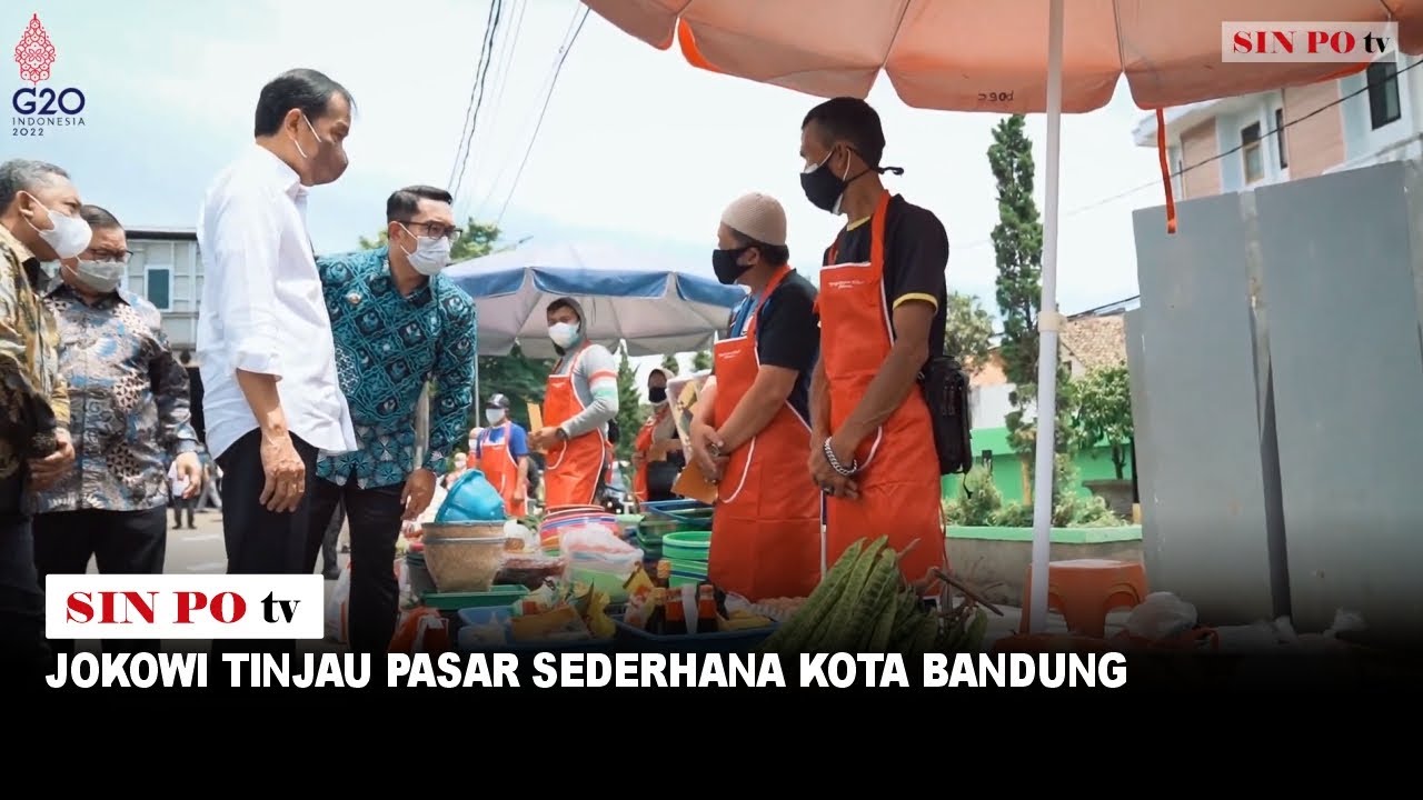 Jokowi Tinjau Pasar Sederhana Kota Bandung