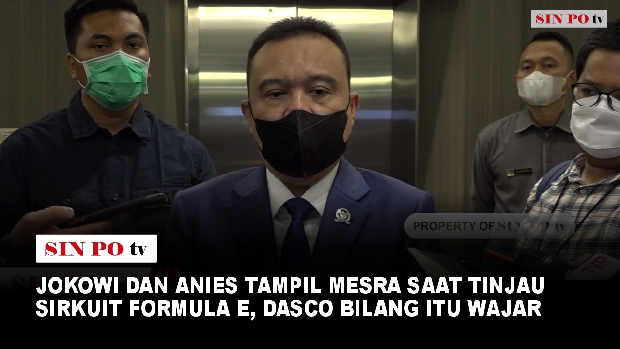 Jokowi Dan Anies Tampil Mesra Saat Tinjau Sirkuit Formula E, Dasco Bilang Itu Wajar