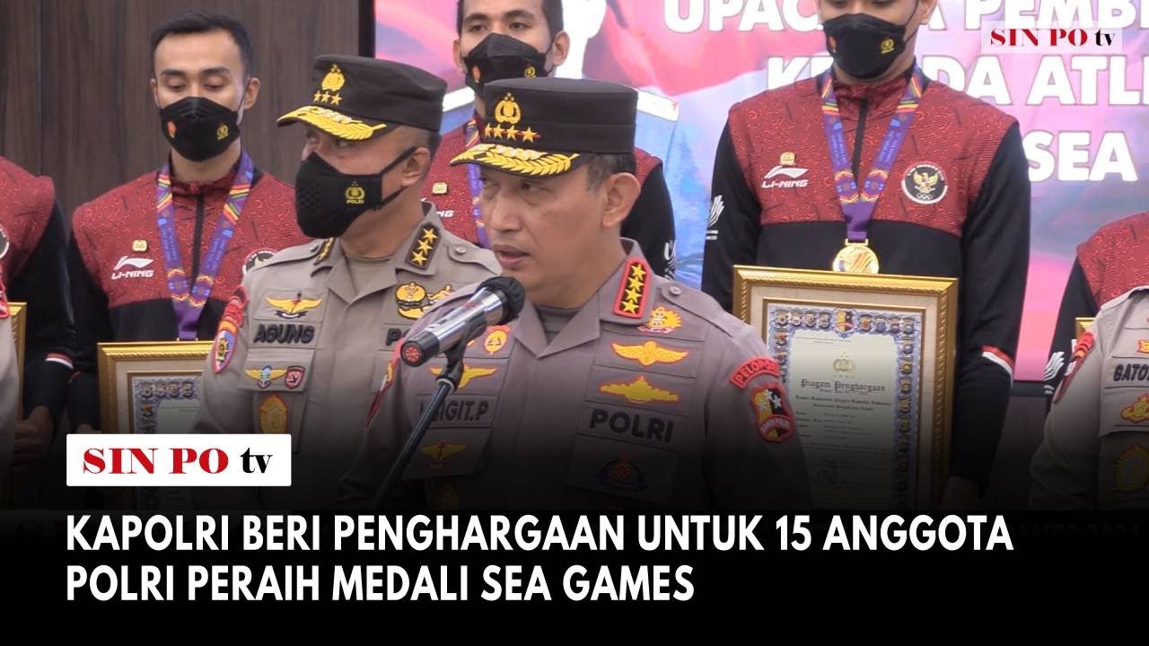 Kapolri Beri Penghargaan Untuk 15 Anggota Polri Peraih Medali Sea Games