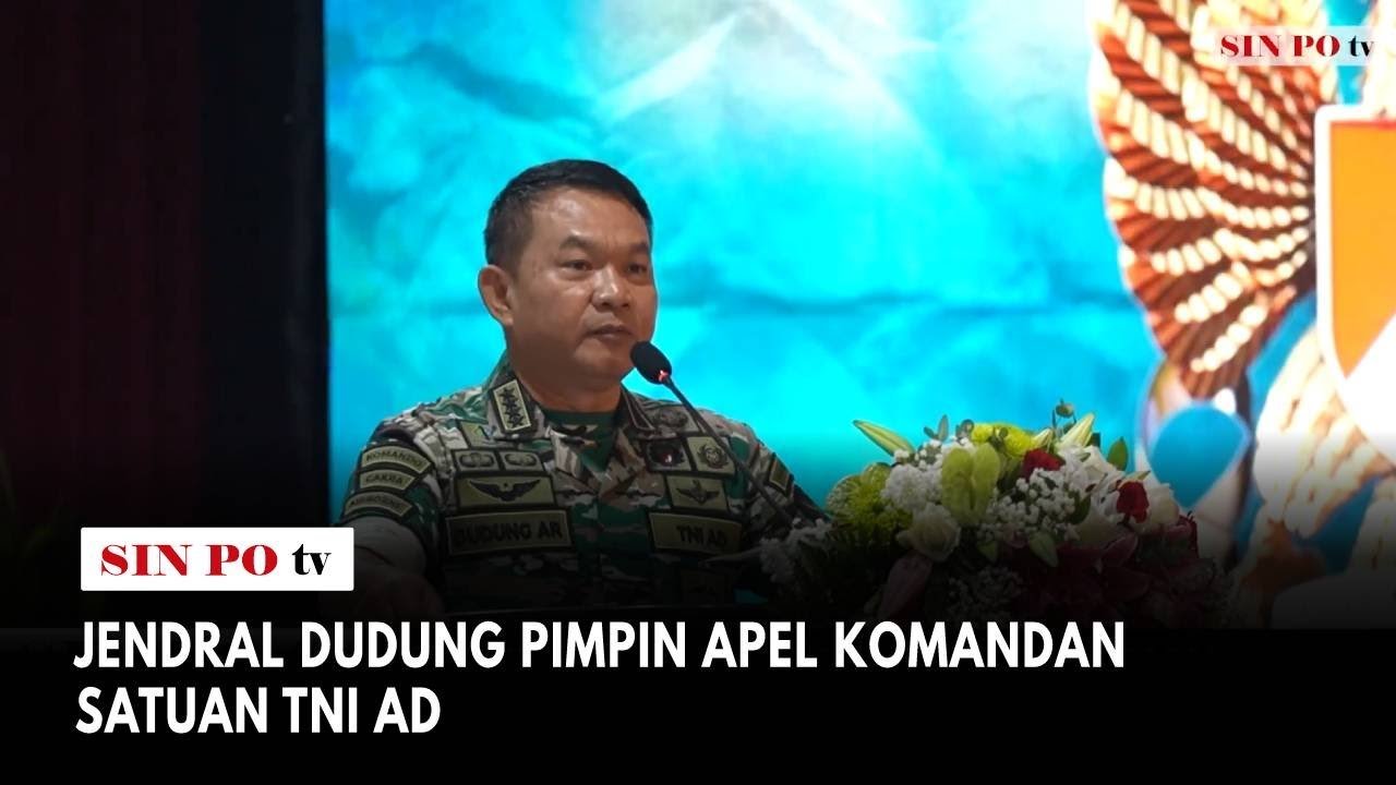 Jendral Dudung Pimpin Apel Komandan Satuan TNI AD