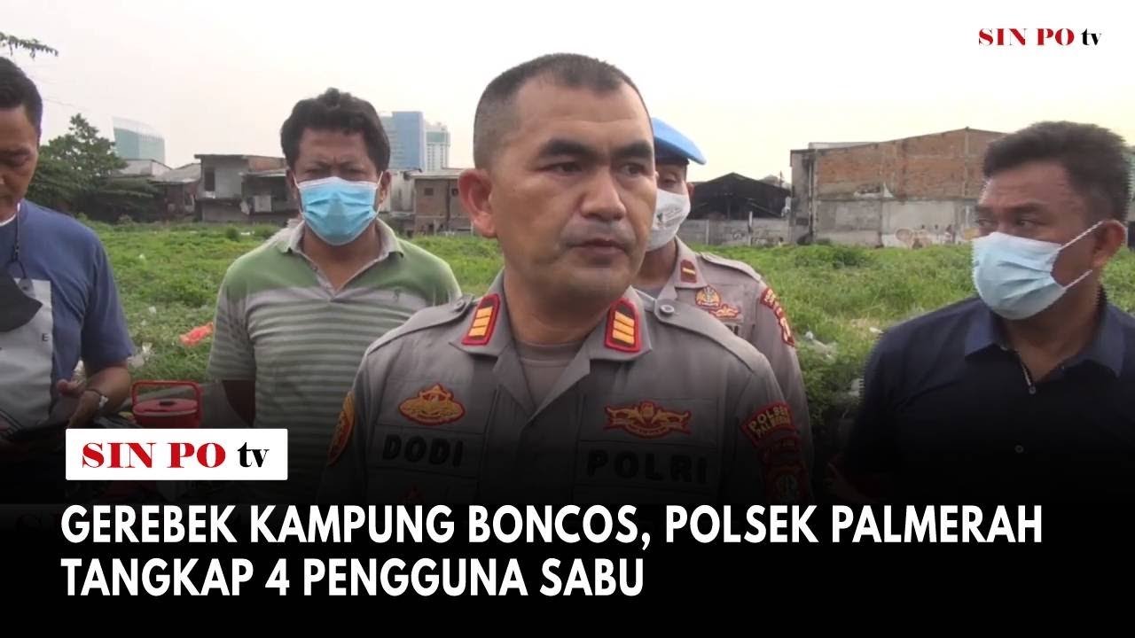 Gerebek Kampung Boncos, Polsek Palmerah Tangkap 4 Pengguna Sabu