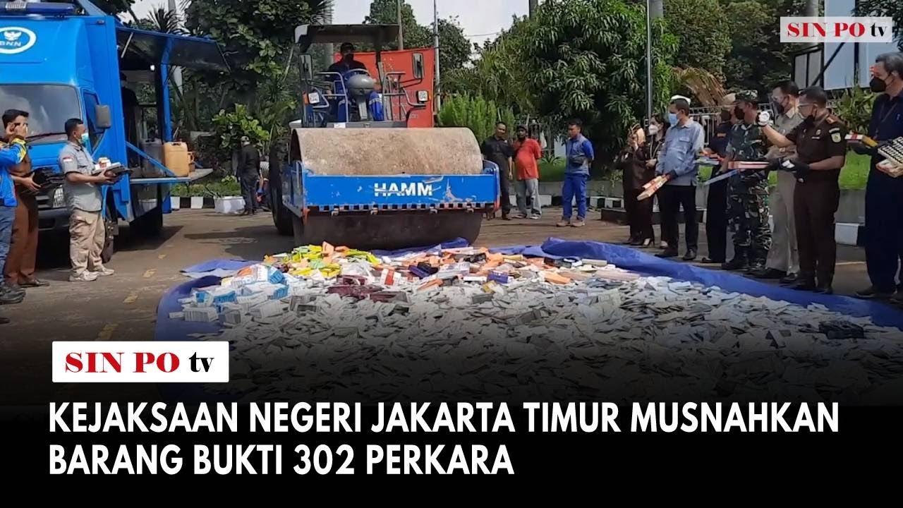 Kejaksaan Negeri Jakarta Timur Musnahkan Barang Bukti 302 Perkara