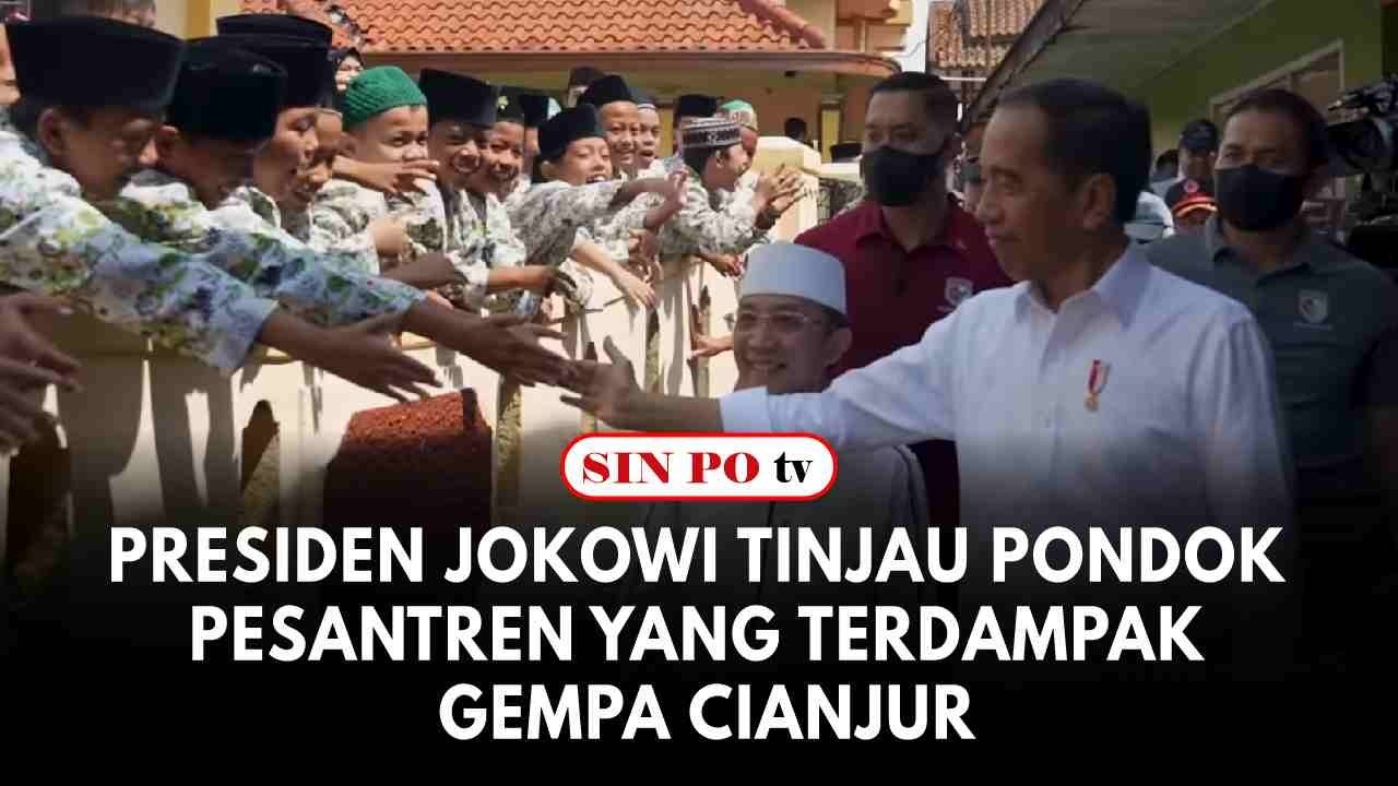 Presiden Jokowi Tinjau Pondok Pesantren Yang Terdampak Gempa Cianjur