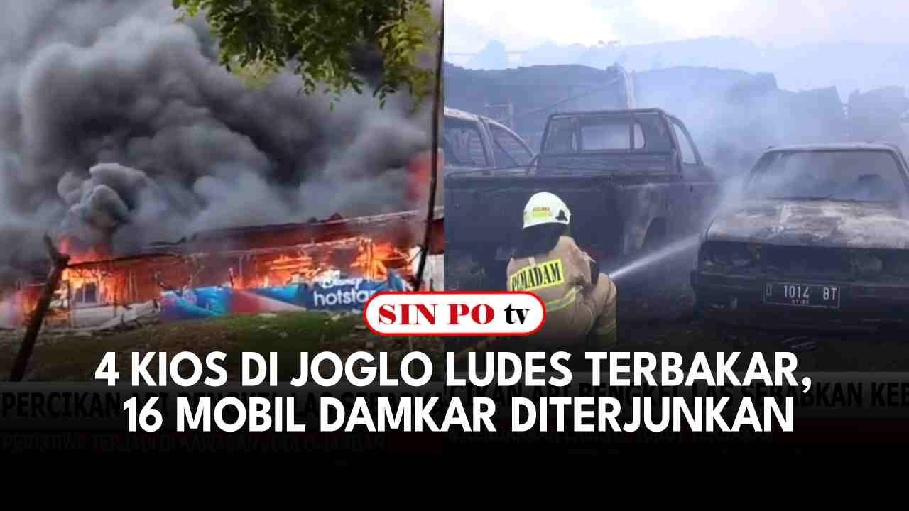 4 Kios Di Joglo Ludes Terbakar, 16 Mobil Damkar Diterjunkan