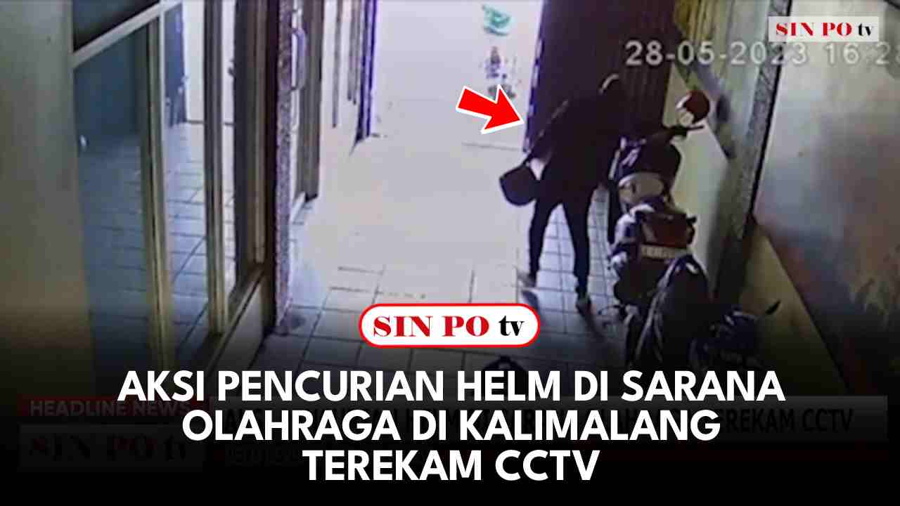 Aksi Pencurian Helm Di Sarana Olahraga Di Kalimalang Terekam CCTV