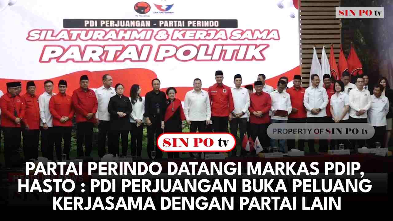 Partai Perindo Datangi Markas PDIP, Hasto: PDI Perjuangan Buka Peluang Kerjasama Dengan Partai Lain