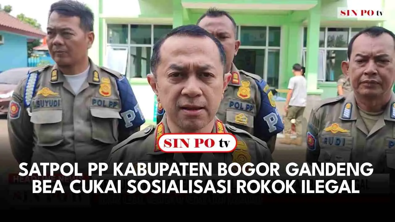 Satpol PP Kabupaten Bogor Gandeng Bea Cukai Sosialisasi Rokok Ilegal