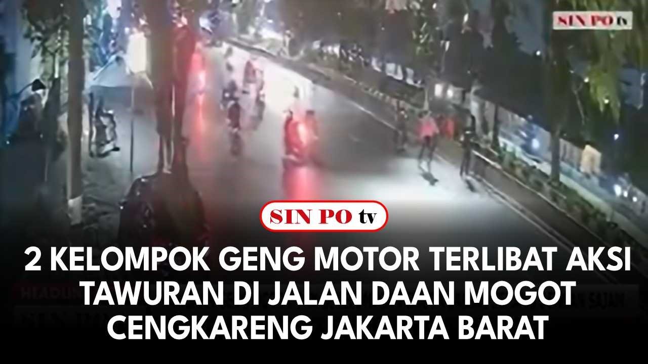 2 Kelompok Geng Motor Terlibat Aksi Tawuran di Jalan Daan Mogot Cengkareng Jakarta Barat