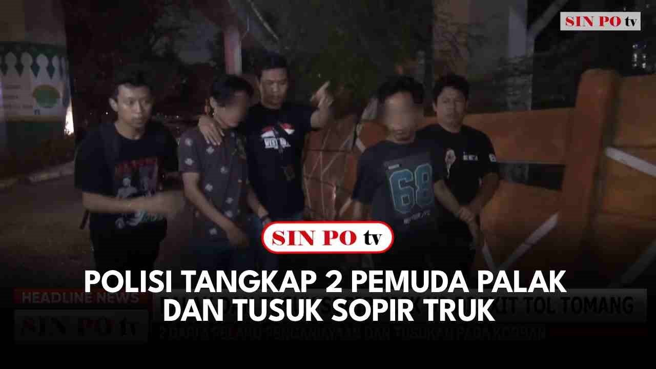 Polisi Tangkap 2 Pemuda Palak dan Tusuk Sopir Truk