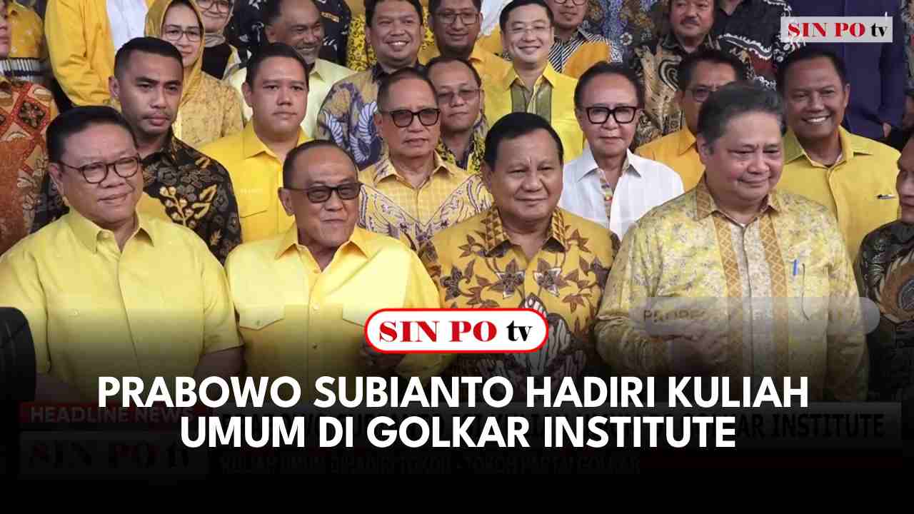 Prabowo Subianto Hadiri Kuliah Umum di Golkar Institute