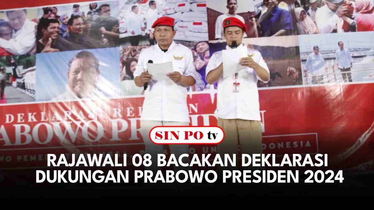 Rajawali 08 Bacakan Deklarasi Dukungan Prabowo Presiden 2024