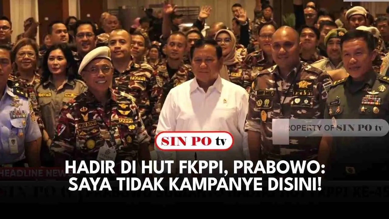 Hadir di HUT FKPPI, Prabowo: Saya Tidak Kampanye Disini!
