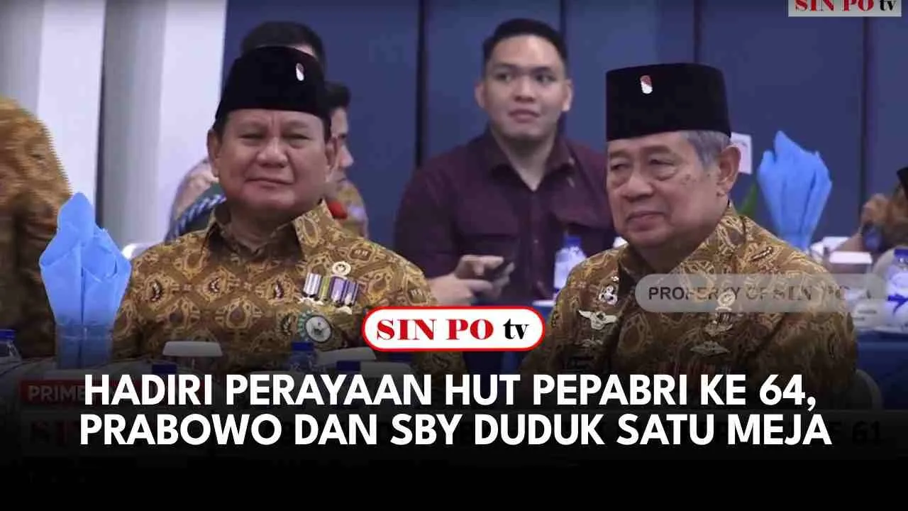 Hadiri Perayaan HUT PEPABRI ke 64, Prabowo dan SBY Duduk Satu Meja