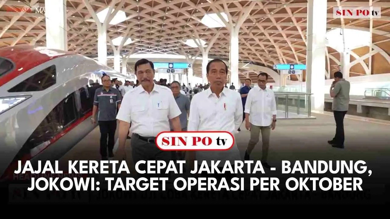 Jajal Kereta Cepat Jakarta – Bandung, Jokowi: Target Operasi Per Oktober