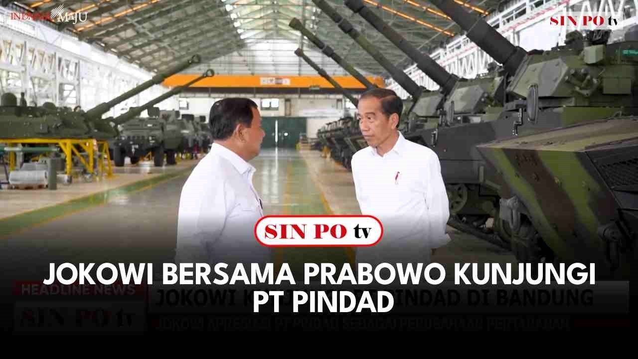 Jokowi Bersama Prabowo Kunjungi PT Pindad