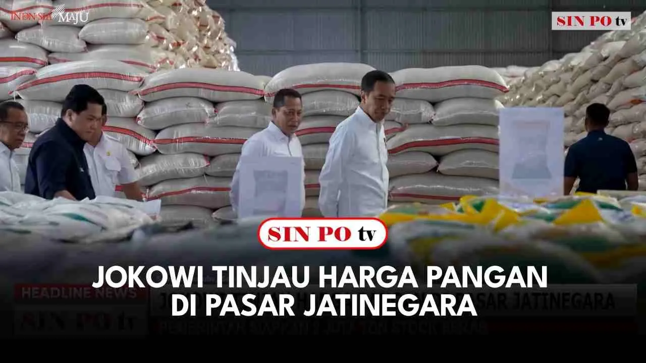 Jokowi Tinjau Harga Pangan Di Pasar Jatinegara