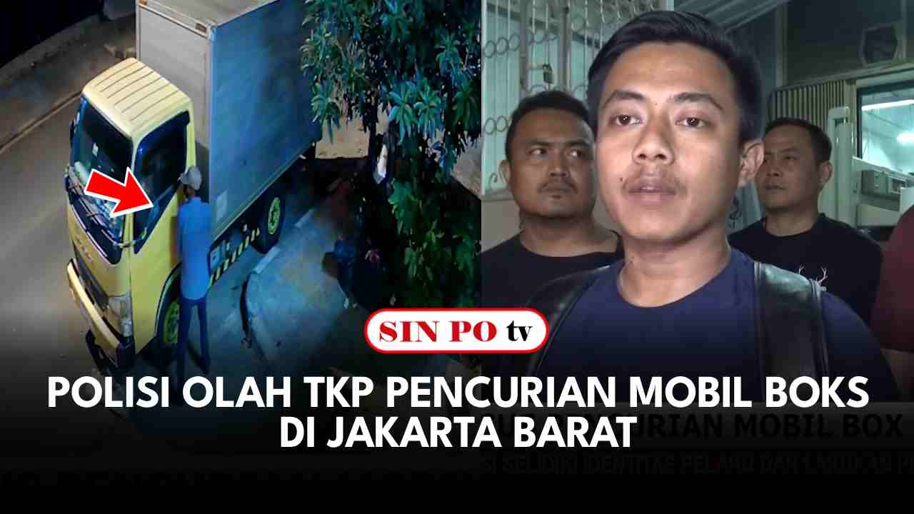 Polisi Olah TKP Pencurian Mobil Boks Di Jakarta Barat