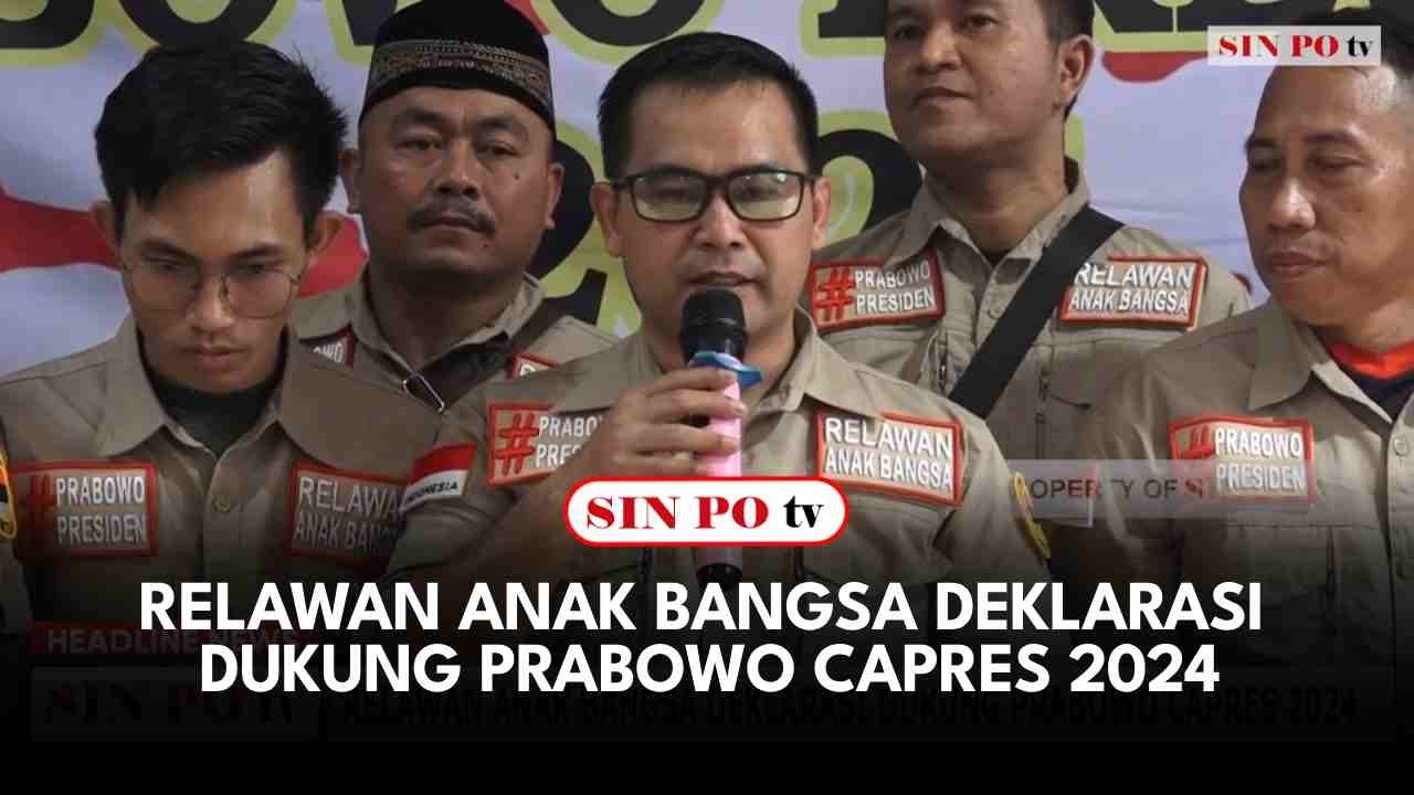Relawan Anak Bangsa Deklarasi Dukung Prabowo Capres 2024