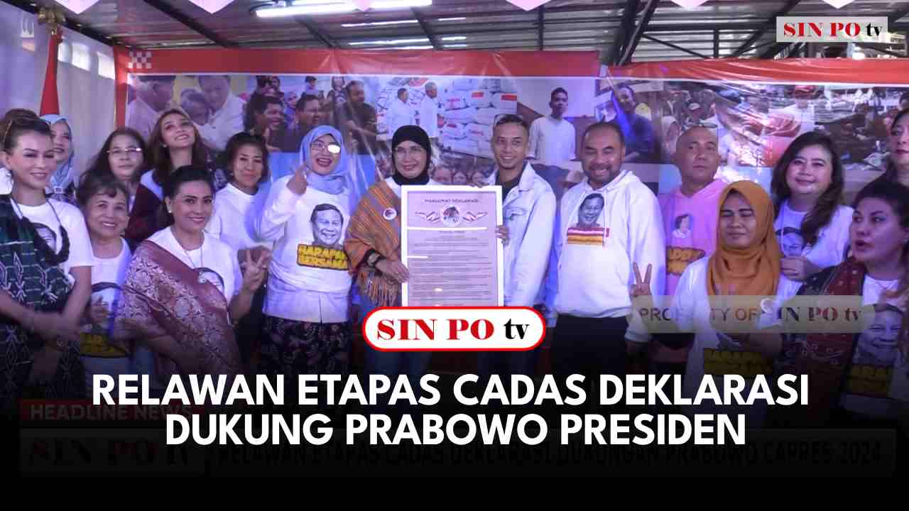 Relawan ETAPAS CADAS Deklarasi Dukung Prabowo Presiden