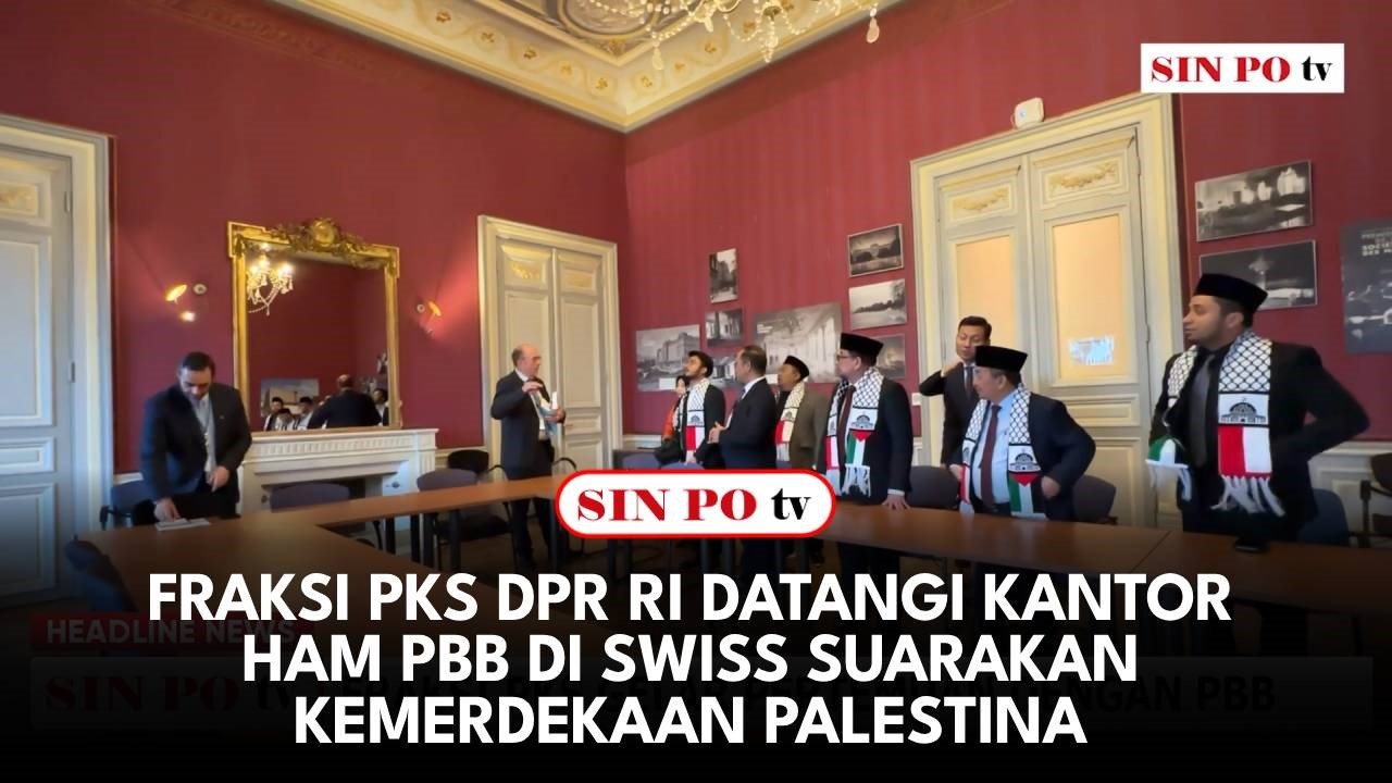Fraksi PKS DPR RI Datangi Kantor Ham PBB Di Swiss Suarakan Kemerdekaan Palestina