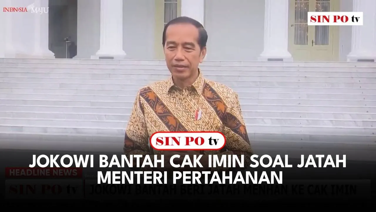 Jokowi Bantah Cak Imin Soal Jatah Menteri Pertahanan