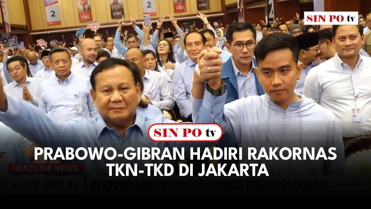 Prabowo-Gibran Hadiri Rakornas TKN-TKD Di Jakarta