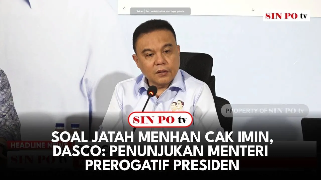 Soal Jatah Menhan Cak Imin, Dasco: Penunjukan Menteri Prerogatif Presiden