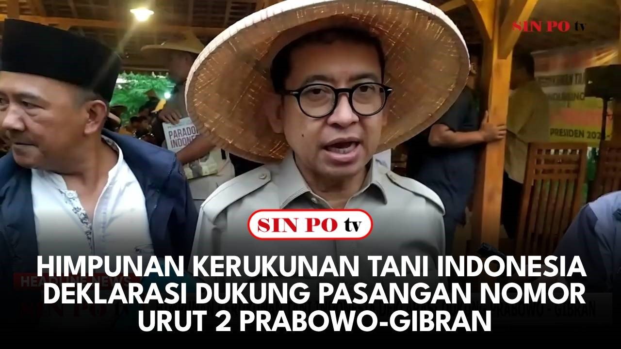 Himpunan Kerukunan Tani Indonesia Deklarasi Dukung Pasangan Nomor Urut 2 Prabowo-Gibran
