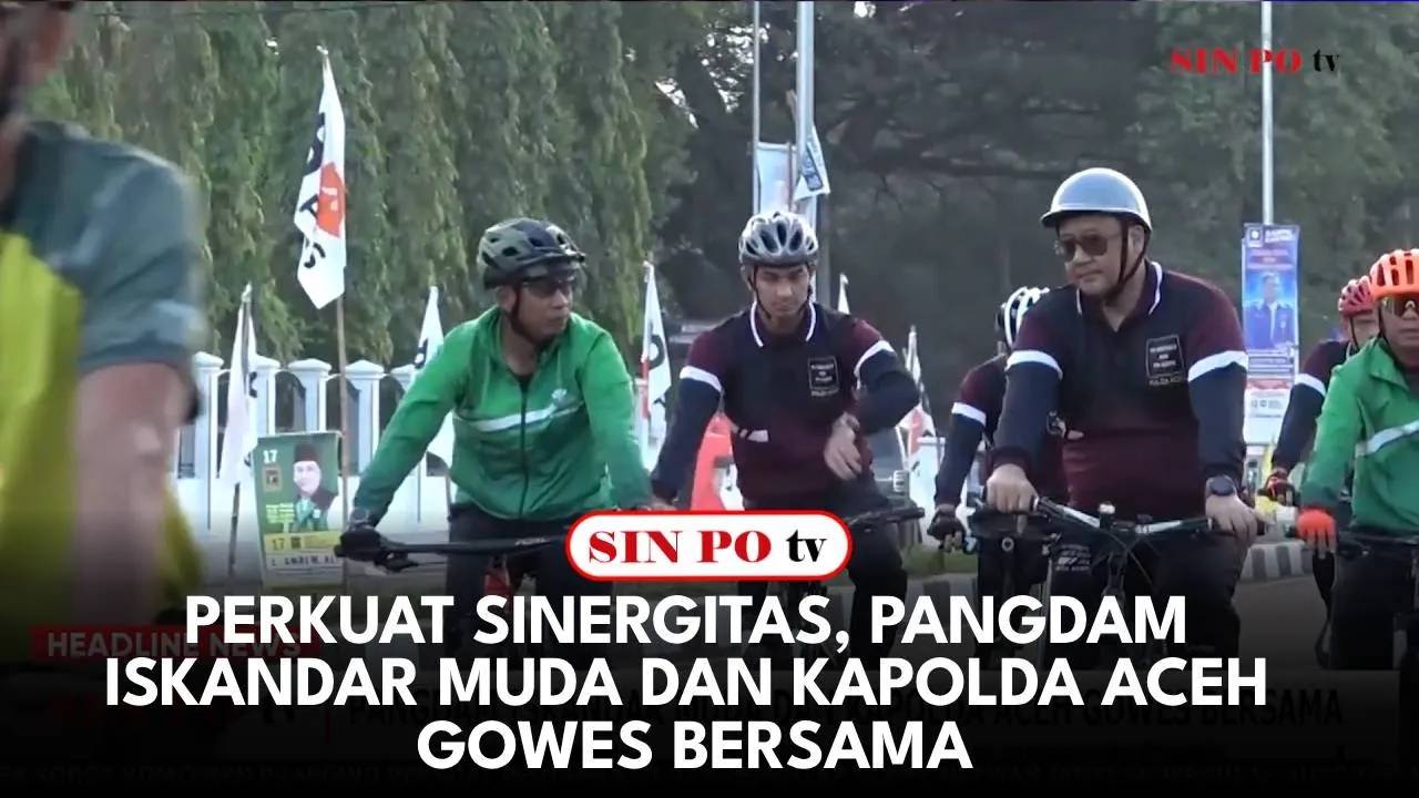Perkuat Sinergitas, Pangdam Iskandar Muda Dan Kapolda Aceh Gowes Bersama