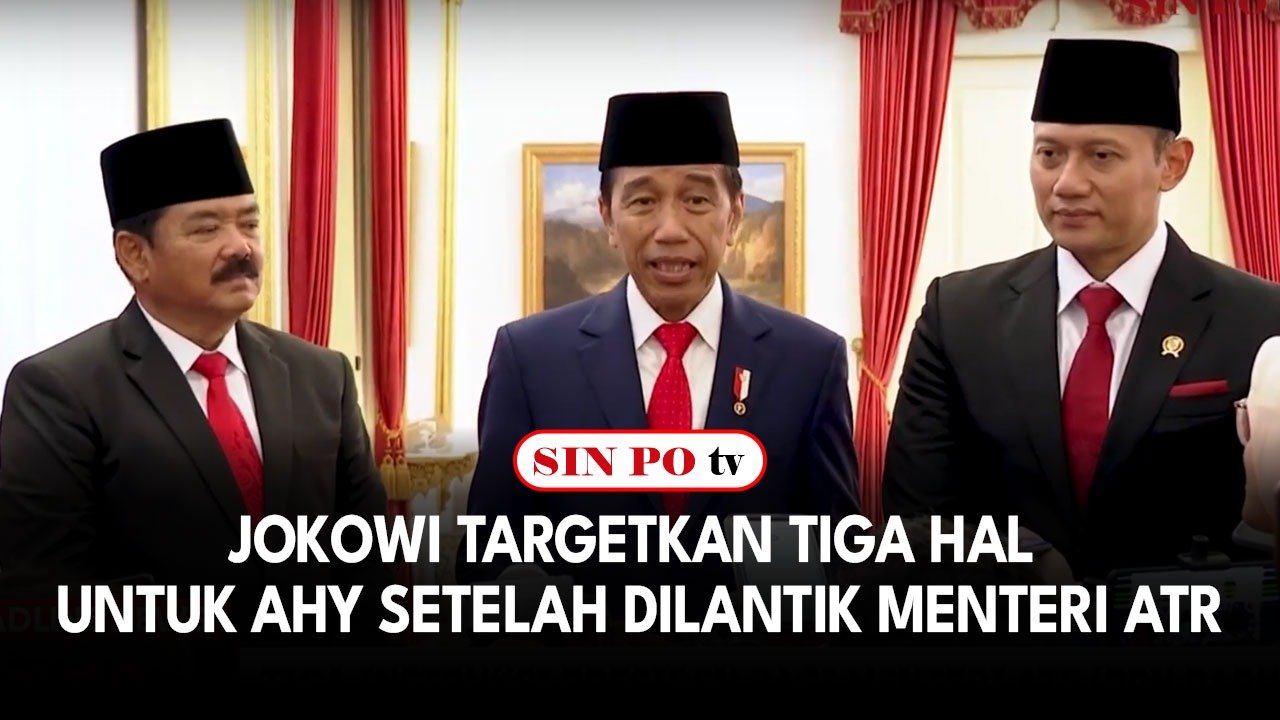 Jokowi Targetkan Tiga Hal Untuk AHY Setelah Dilantik Menteri ATR