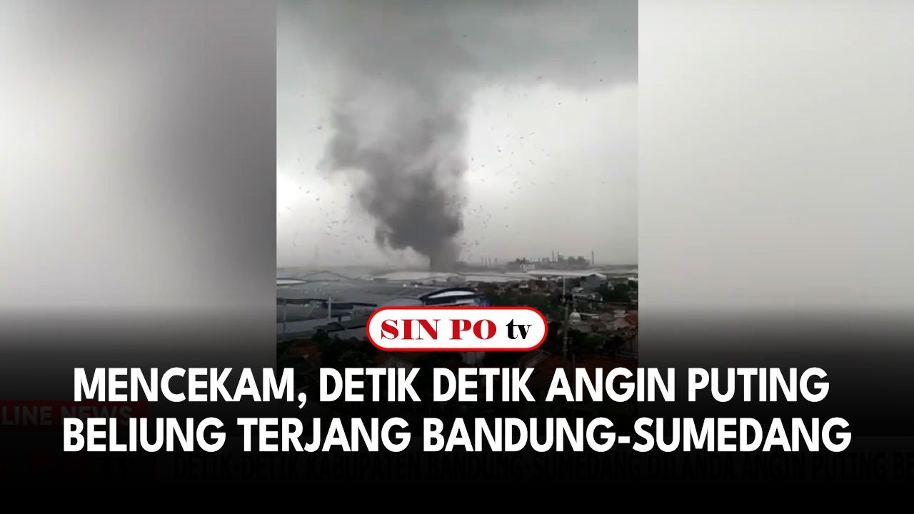 Mencekam, Detik Detik Angin Puting Beliung Terjang Bandung-Sumedang
