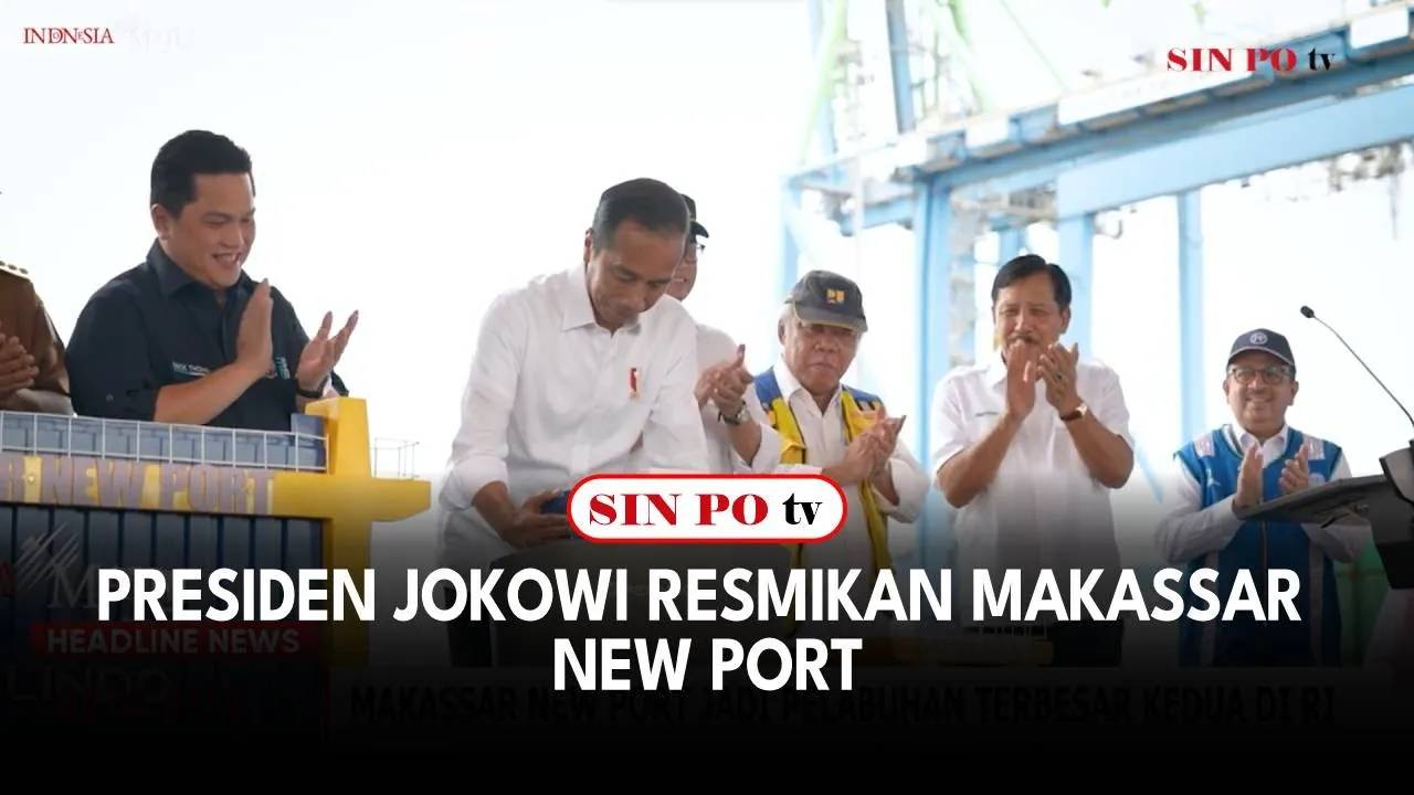 Presiden Jokowi Resmikan Makassar New Port