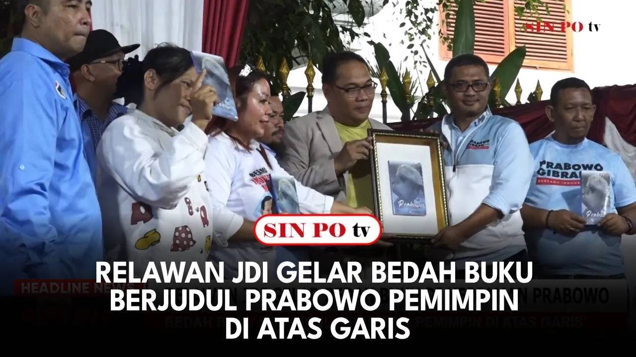 Relawan JDI Gelar Bedah Buku Berjudul Prabowo Pemimpin Di Atas Garis
